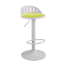 LF- Bar Stool Bar Stool Moda Creativa Bar Chair Casa Schienale Alto Seggiovia Bar Stool Rotante ad Alta Sgabello Sgabello Colazione Ristorante Ascensore Sgabello semplicità (Color : Green)
