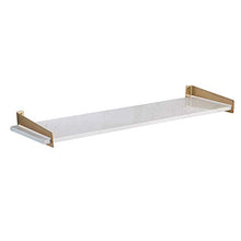 Semplicità Elegante Scaffale a Muro Scaffalature Galleggianti Scaffali Marmo Artificiale Semplice Staffa Metallica Sfondo Tv ad Alta Capacità Soggiorno Cucina Bagno, 9 Dimensioni, HJJ, a, 80X25cm