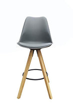 Homexperts Barhocker 2-er Set Inka Ideal für Ihren Wohn-und Essbereich Set di 2 sedie da Bar, Grigio, B 48.5, H 108.5, T 55 cm