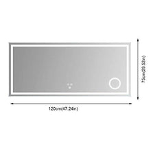 JKCKHA Specchio for Il Trucco LED Europea Retro Specchio di Bellezza Spogliatoio Bagno Specchio Veranda Dressing Table Specchio Decorazioni per la casa