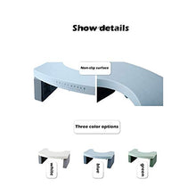 Sgabello Toilette Pieghevole Sgabello Antiscivolo Spagia Toilette Anti Contipazione (Color : Blue)