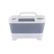 LIMMC Portatile Pieghevole Bacino Pentola con Maniglia per Il Trasporto di Lavaggio di Verdure della Frutta in plastica Pieghevole Benna lavabo per l'escursione di Campeggio di Picnic