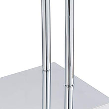 Relaxdays Servo Muto, per Abiti & Pantaloni, Mix Metallo & Legno, Camera, Omino Attaccapanni, 110x46x19, Argento/Marrone