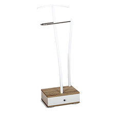 Cribel Home Servetto, Legno Multistrato, Bianco/Rovere/Metallo Cromato, 45x30x145 cm