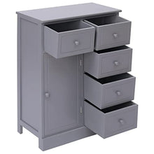 vidaXL Credenza con 10 Cassetti e Scomparti con Ante Elegante Robusta Cassettiera Armadietto Mobile Grigia 113x30x79 cm in Legno e MDF