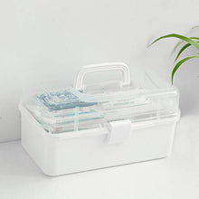 Cabilock Contenitore di plastica per medicinali Contenitore di plastica Contenitore per contenitori Multistrato Scatola di immagazzinaggio per Uso Domestico Medicina Dimensioni Petto s (Bianco)