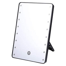 WXFF Palmare Specchio per Il Trucco con LED Specchio cosmetico con commutatore dimmer Touch azionabile a Batteria □ Stand Vanity Specchio FortibletoP Bagno □ Viaggi Specchio Trucco