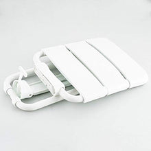 CLJ-LJ Pieghevole Parete Sgabelli Doccia, Anziani/disabili Anti-Slip Doccia Sedile Sgabello con i Piedini Sgabello in Bianco Bagno Sgabello, Bagno