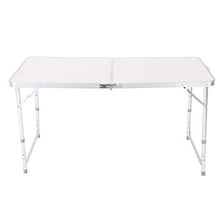 CDFC AWJ - Tavolo da picnic pieghevole, rettangolare, resistente, da campeggio, regolabile, da giardino, picnic, buffet, mercatino di nozze, feste in giardino