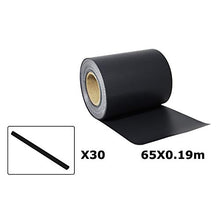 LARS360 65m x 19cm con 30 Strisce Fascette Visione Protezione PVC Paravista Frangivento Oscurante Protezione per Giardini e steccati Recinzione, Colore Nero