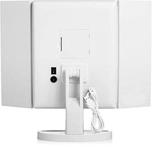 LBWARMB Trucco Specchio con luci Specchio per Il Trucco a LED W / 10X ingrandimento Vanity e Spazzola per Il Trucco Portatile Portatile, Specchio Illuminato da Daylight HD