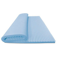 Baldiflex Topper Correttore Materasso Matrimoniale in Memory Foam Fresh Wave, Fodera in Aloe Vera Sfoderabile, Fresco, Traspirante, ergonomico, antiacaro, 160 x 190 cm h 6 cm