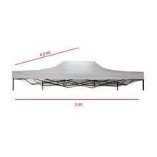 Rebecca Mobili Ricambio Gazebo, Tetto Sostitutivo Padiglione, Bianco, Poliestere - Misure: 4,5 x 3 mt (LxP) - Art. RE6574