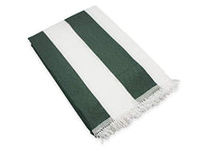 Tenda da Sole con Kit Ganci e Anelli in Tessuto a Righe Resistente da Esterno o Balcone Misura cm 140x250 Dis.1 Verde
