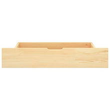 FAMIROSA Giroletto con 2 Cassetti in Legno Massello di Pino 100x200 cm-0337
