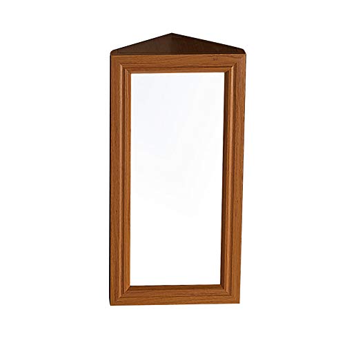 ZQ- Armadietto Angolare con Specchio per Bagno in Alluminio, Mobiletto Triangolare con Rack, 33 × 66 × 24 Cm ^_^