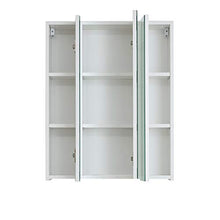 trendteam smart living Armadietto con Specchio, Bianco, 60 x 74 x 18 cm
