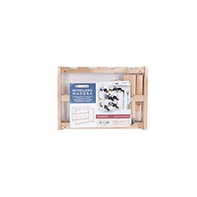 Mensola portabottiglie in legno per bottiglie di vino, organizer per vino. Secchiello per vino in legno per bottiglia di vino, bottiglia di birra (42x26x30 cm, 12 bottiglie)
