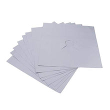 F Fityle Tampone per Fornello A Gas Riutilizzabile da 8 Pezzi 0,2 Mm, Utensili da Cucina con Tappetino Pulito - Argento