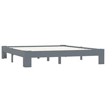 FAMIROSA Giroletto Grigio in Legno Massello di Pino 160x200 cm