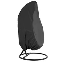 Mobilio per l'esterno copertura antipolvere giardino all'aperto Rocking Chair pioggia impermeabile Shelter Egg Chair Copertura protezione solare resistente all'acqua (115x190cm nero, 200x230cm),M