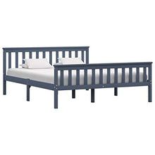 SKM Giroletto con 2 Cassetti Grigio in Massello di Pino 160x200 cm (36.55kg)