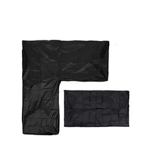 CLJ LWY Fodera per Divano angolare da Giardino a Forma di L con Copertura Protettiva Impermeabile 155x95x68cm per Tavolo e sedie da Esterno (Nero)