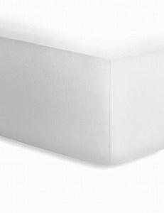 schlafgut Jersey-Elasthan Boxspring Lenzuolo con Angoli, Cotone/Tessuti Misti, Bianco, 220 x 200 x 1 cm