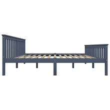 SKM Giroletto con 4 Cassetti Grigio in Massello di Pino 180x200 cm (47.25kg)