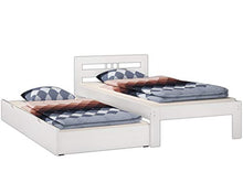 Erst-Holz Solido Elegante Letto Bianco in Pino massello 90x200 con doghe rigide 60.64-09W