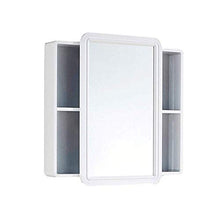 Verticale 275"X275 X55 Lega di Alluminio Bagno Specchio da Parete Armadietto dei medicinali Casa Cucina Soggiorno Specchio Mobile Arrotondato Porta Supporto da Parete Scaffale Organizzatore