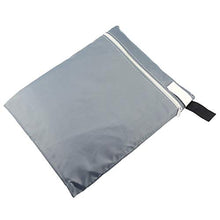 CHEYLIZI Copertura per Sedia Pieghevole e Reclinabile, all'aperto Tessuto Oxford Traspirante Impermeabile e Resistente ai Raggi UV per Sdraio da Giardino (Grey)