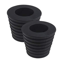 2 x ombrello in gomma nera cono cuneo per base ombrellone stand patio tavolo foro anello plug adatto 38 mm diametro palo ombrello