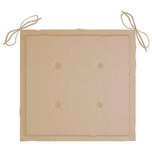 Tidyard Set 4/6 pz Cuscini per Sedie da Giardino per Esterno in Tessuto Beige/Blu Reale 50x50x4 cm,Cuscini Quadrati,Cuscini per Sedie da Esterno