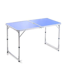 Barm Tavolo Pieghevole Portatile Tavolo da Campeggio Tavolo da Giardino Esterno con Foro per ombrellone per Barbecue Picnic Feste Banchetti
