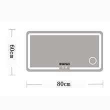 SHU XIN LED Smart Bagno Touch Screen Luce Specchio HD Bagno Specchio Bagno 5MM Senza Rame Argento Specchio Funzione antiappannamento di Sicurezza antideflagrante