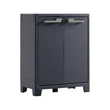 Keter Armadio Basso Moby Formato Xl, Armadio Impermeabile, Antracite