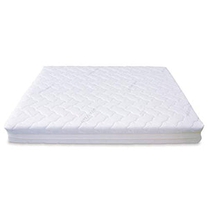 Baldiflex Emporio Fodera per Materasso Matrimoniale in Silver Safe, Coprimaterasso, con Fascia Traspirante, Sfoderabile con Zip, Atossica, Misura 160x190x20 cm
