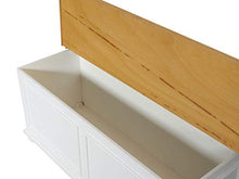 Homemania 1003_PF Cassapanca Acanto, Bianco in Legno, 120 x 42 x 50 cm