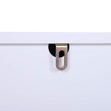 homcom Cassettiera Cameretta Bambini, Mobile Porta Giocattoli con 3 Cassetti in Legno, Bianco e Blu (90x42x80cm)