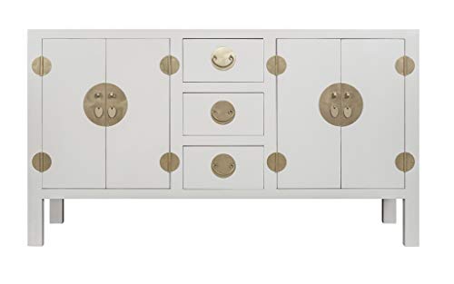 Fine Asianliving Credenza Cinese Grigia - Orientique Collezione L160xP50xA90cm