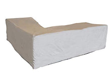 Perel - Fodera da esterno per salotto da giardino in L, 250 cm