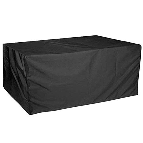 YULIAN 190x135x90cm Mobili da Giardino Arredo Impermeabile 190x135x90cm, Patio Tavolo da Giardino Tavolo da Esterno Dispositivo Anti-Polvere Protezione Antipolvere Impermeabile Nero Oxford