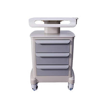 Carrello Dell'attrezzatura Medica, Carrello dello Strumento della Clinica Dell'ospedale, Carrello Mobile del Carrello per L'analizzatore di Imaging A Ultrasuoni con Tre Cassetti （ABS）