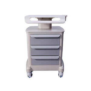 Carrello Dell'attrezzatura Medica, Carrello dello Strumento della Clinica Dell'ospedale, Carrello Mobile del Carrello per L'analizzatore di Imaging A Ultrasuoni con Tre Cassetti （ABS）