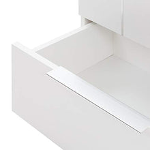 Cribel Efesto Comodino, Legno, Bianco, 58 x 39 x 48 cm