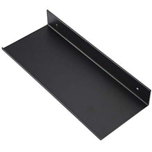 Regun Spazio monostrato per Bagno Nero - Mensola per scaffale in Alluminio Opaco monostrato per Bagno Nero(30cm)