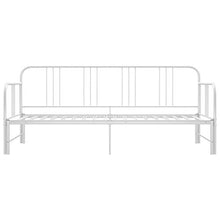FAMIROSA Telaio Divano Letto Estraibile Bianco in Metallo 90x200 cm