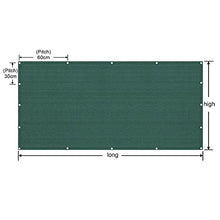WUZMING Recinzione Copertura per Balcone Copertura per Recinzione UV-Proof 85% Blocco Fori di Metallo Facile da Installare per Giardino Yard Wall, con Fascette Fermacavi