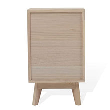 Mobili Rebecca® Comodino Cassettiera 3 Cassetti Legno Bianco Marrone Chiaro Bagno Entrata (Cod. RE6190)